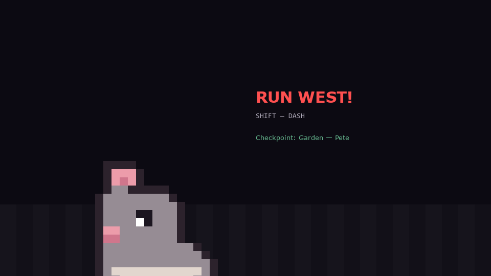 Dark Alley — RUN WEST